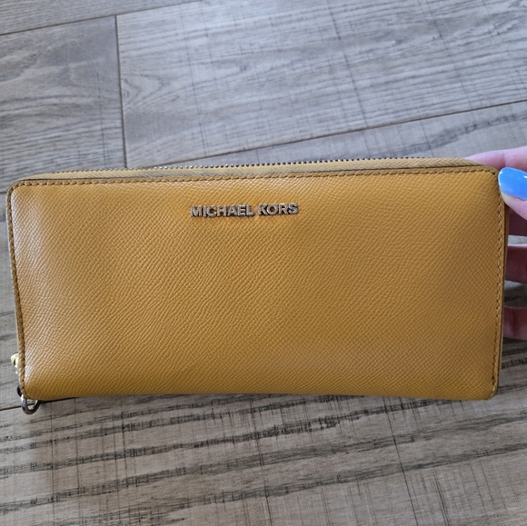 Michael Kors Handbags - Michael Kors | Mustard Yellow Wallet